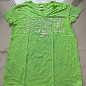 PINK neon green T-Shirt